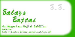 balazs bajtai business card